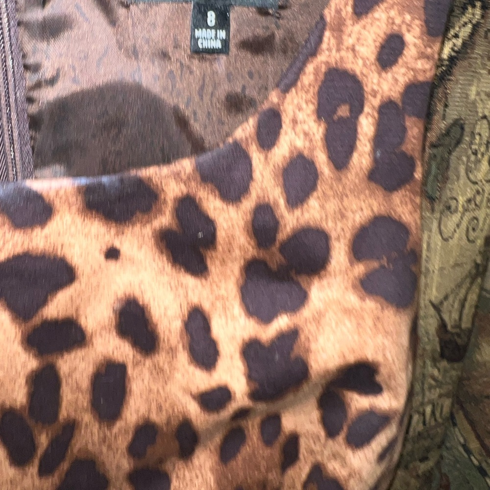 Rafaella Brown Leopard Print Dress